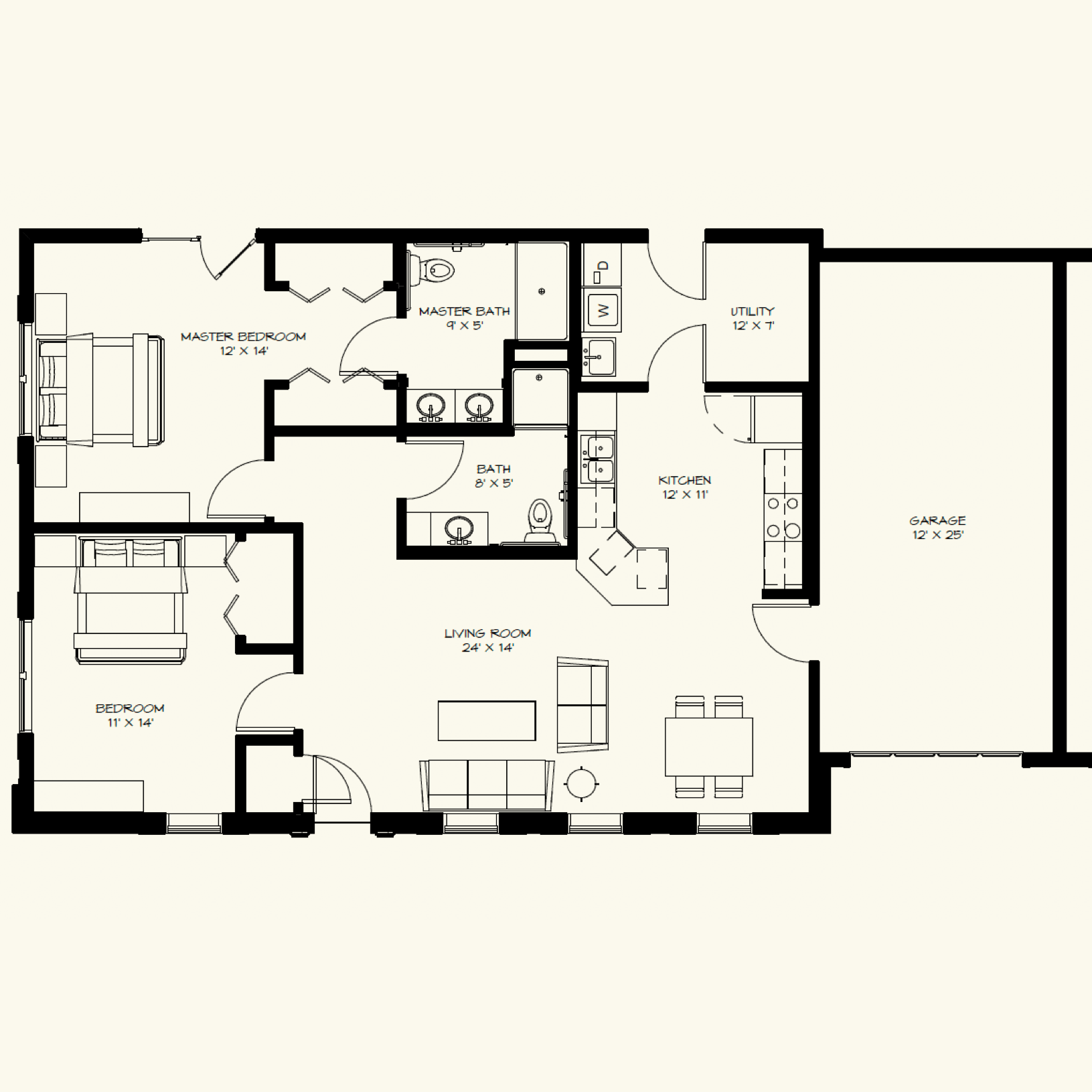 2 bedroom layout