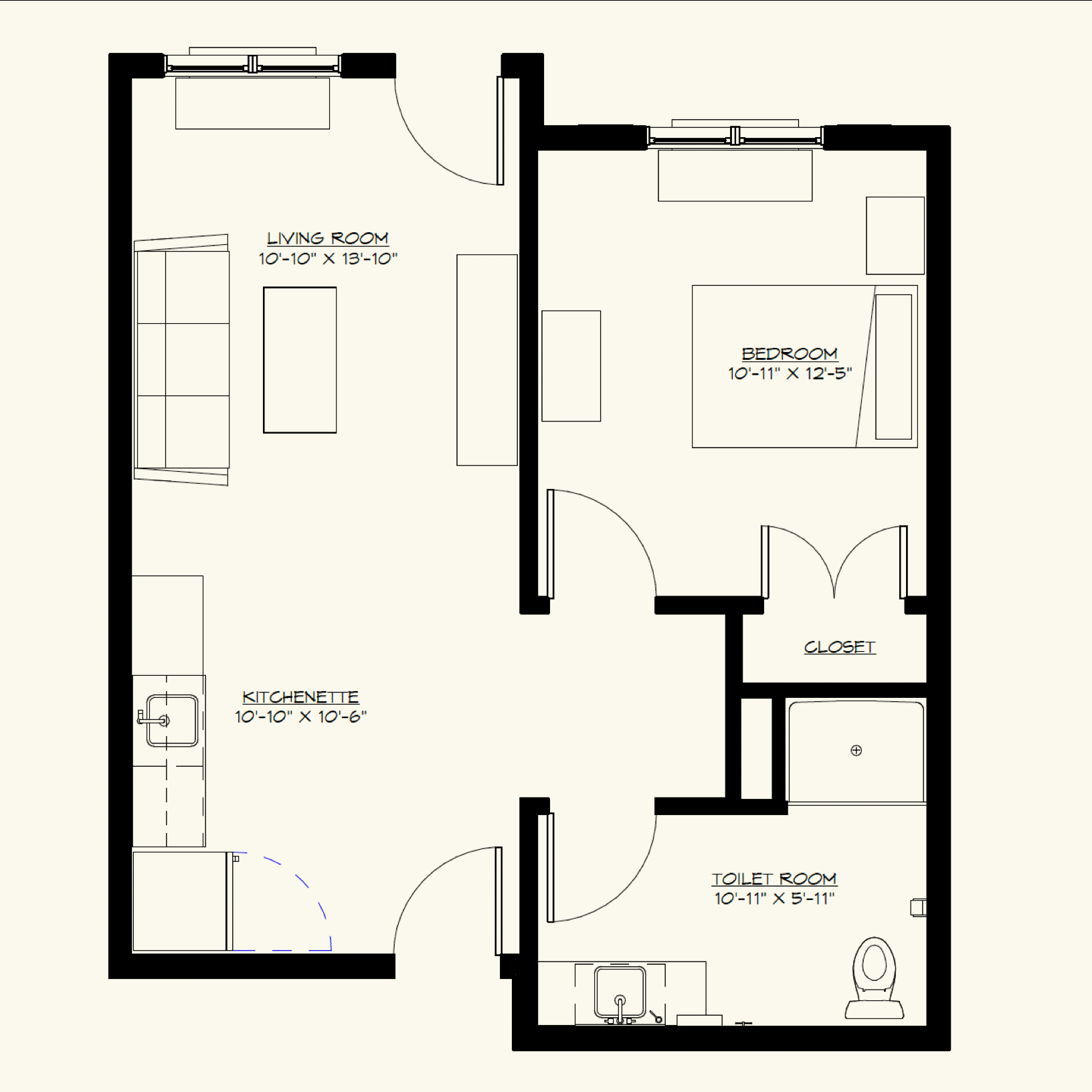 Personal Care one bedroom
