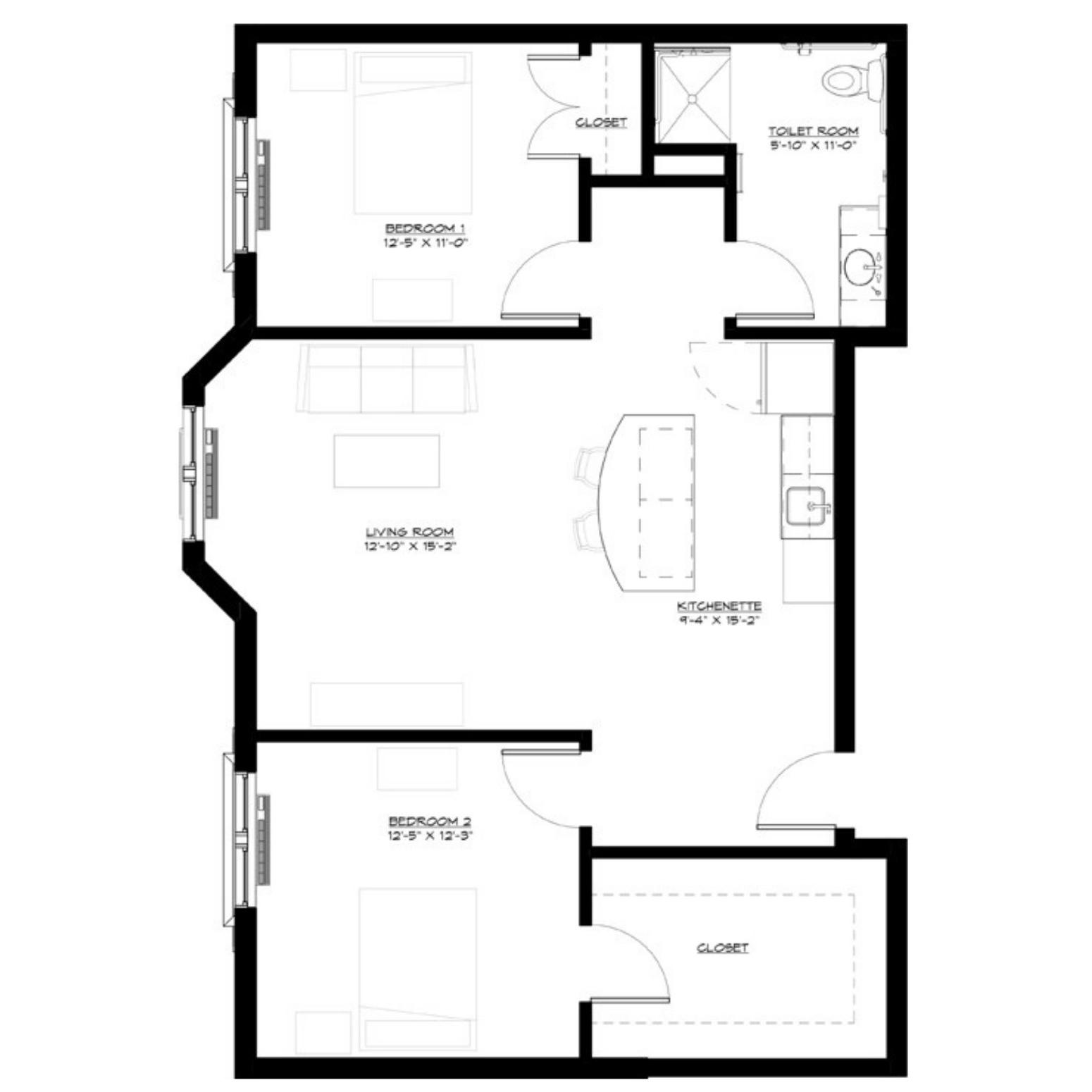 2 bedroom