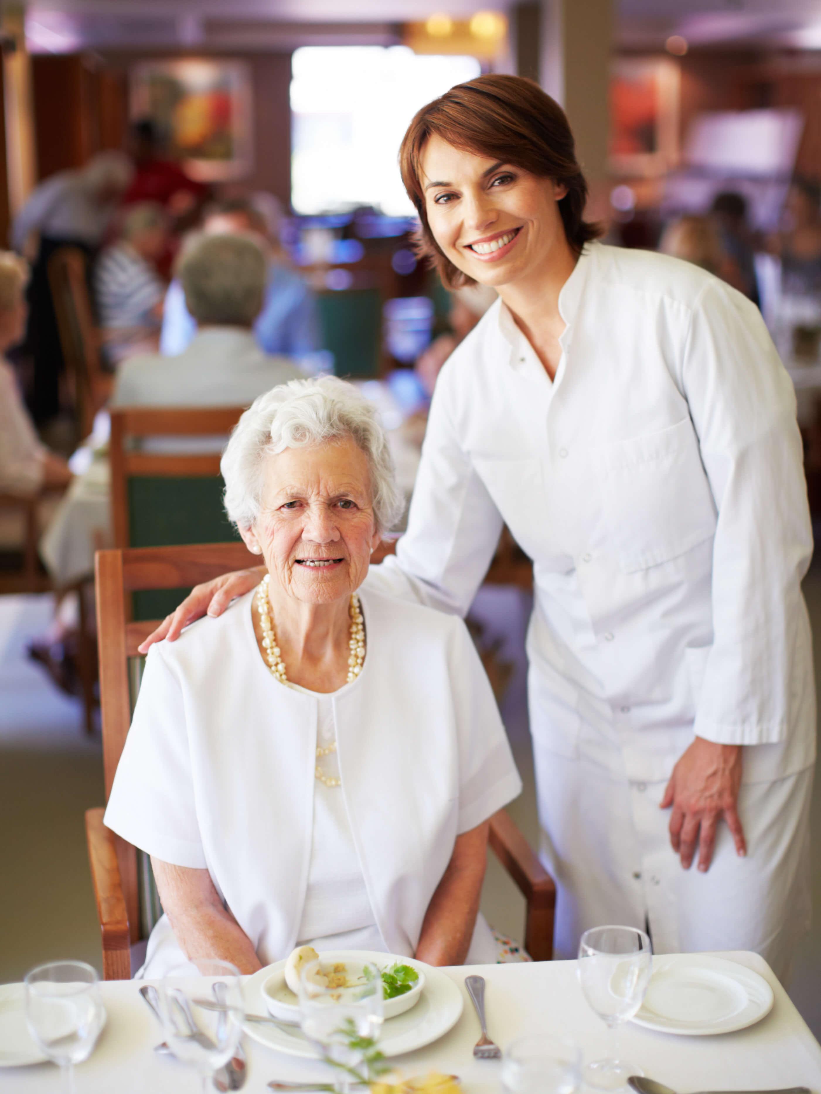 Community Chef posing with resident