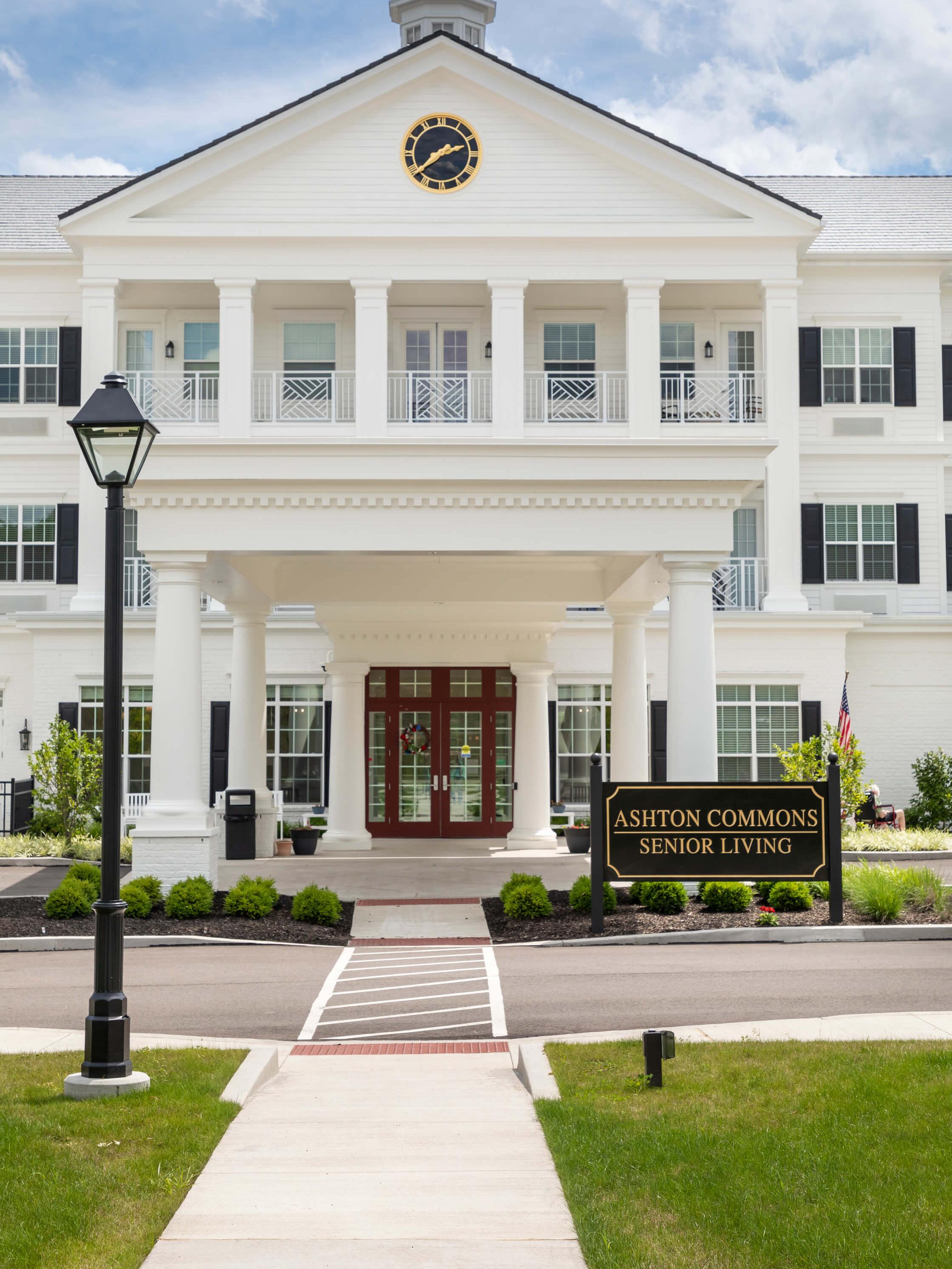 exterior image of the ashton commons front door